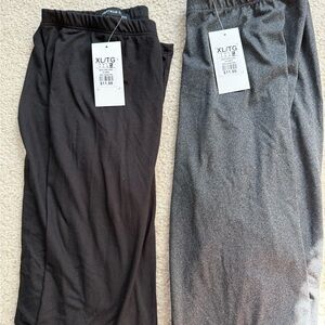 Juniors Leggings XL Kohls Brand Streetwear Society 1- Black and 1- Gray Bundle.